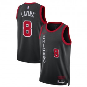 Chicago Bulls Zach LaVine Nike 2023-24 City Edition Musta Miesten Pelipaidat Swingman